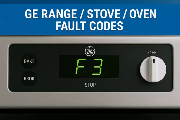 GE Range / Stove / Oven Fault Codes