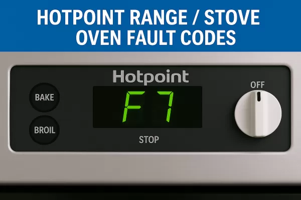 Hotpoint Range / Stove / Oven Fault Codes