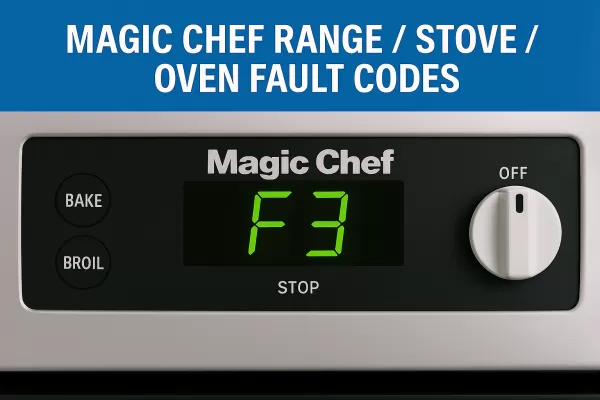 Magic Chef Range / Stove / Oven Fault Codes