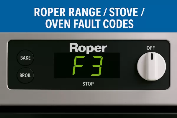 Roper Range / Stove / Oven Fault Codes