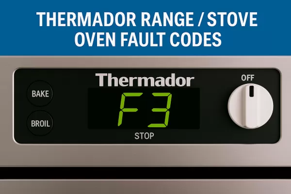Thermador Range / Stove / Oven Fault Codes