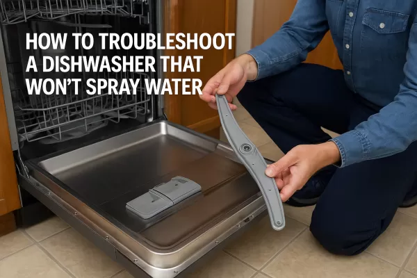 How to Troubleshoot a Dishwasher That Won’t Spray Water