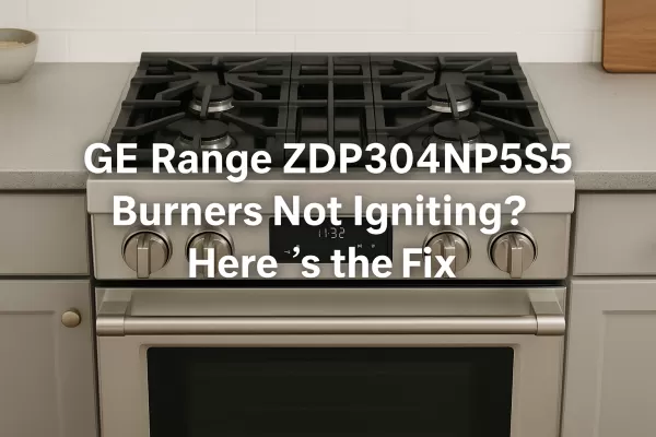 GE Range ZDP304NP5SS Burners Not Igniting? Here's the Fix