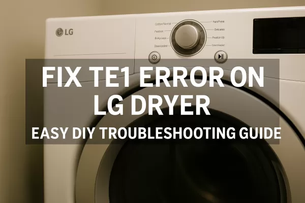 Fix TE1 Error on LG Dryer: Easy DIY Troubleshooting Guide